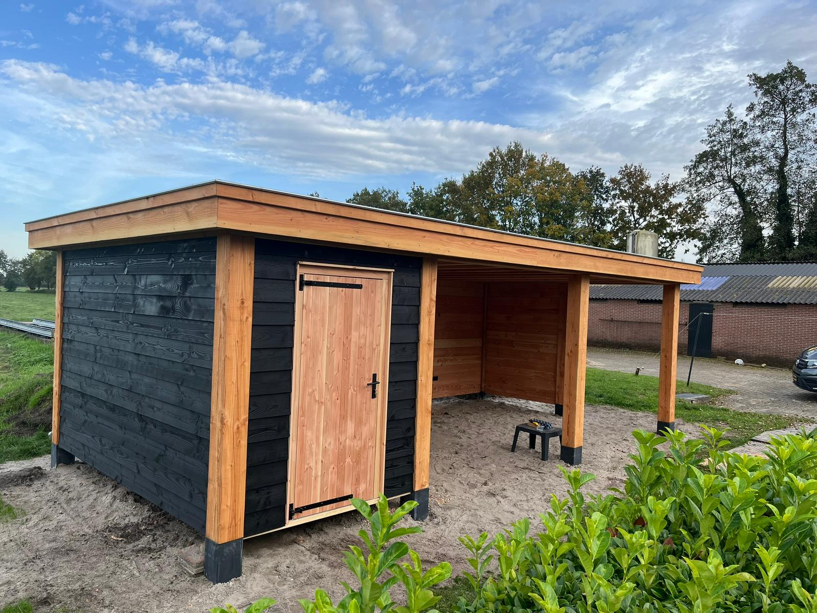 Douglas houten overkapping